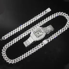 Silver Chain suit B / 8inch with 20inch / 16MM