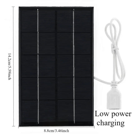 5-35W Solar Panel With USB Waterproof Outdoor Hiking And Camping Portable Battery Mobile Phone Charging Bank Charging Panel 6.8V
