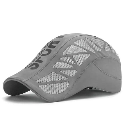 Summer New Sport Alphabet Forward Hat Men's Breathable Mesh Shade Quick Dry Hat Outdoor Sunscreen Cap