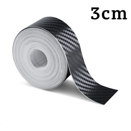 1-10m Nano Carbon Fiber Car 3D Tape Sticker Door Mirror Paste Protector Strip DIY Protection Protective Film Waterproof Adhesive