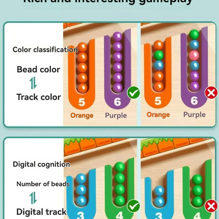 Children's Magnetic Maze Walking Ball Baby Concentration Training, Writing Logic Thinking 3 year Old Early Education Puzzle To