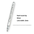 1Pcs Hard nib Silver