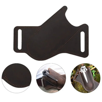 1pcs Anti-scratch Storage Sheath Folding Flick Knife Waist Belt Clip Holder Pocket Knives Pack Tools for Camping