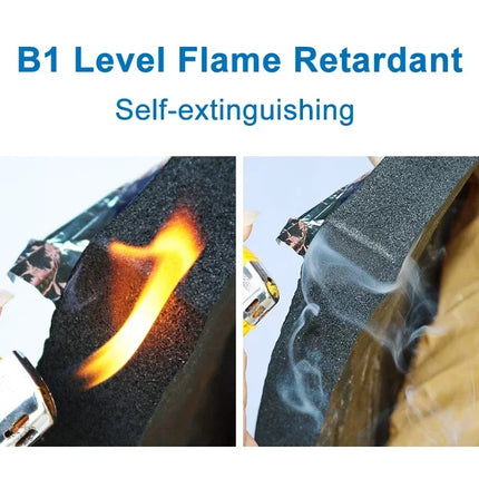 2000*500mm 5/10mm Car Soundproof Mat Proofing Deadener Heat Noise Insulation Deadening Mat Hood Closed Cell Foam Accessories