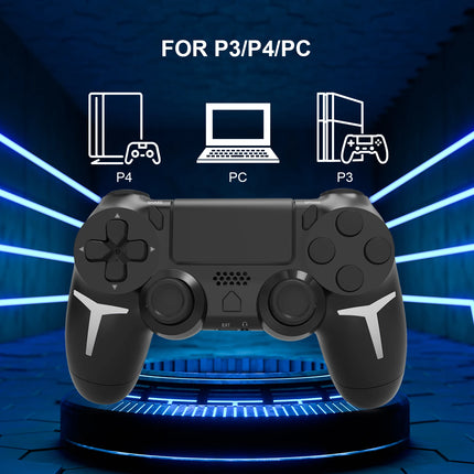 GAMINJA 6-axis Gyroscope Dual Vibration With touch pad Wireless Gamepad Bluetooth Controller For PS4 PS3 Console Computer PC