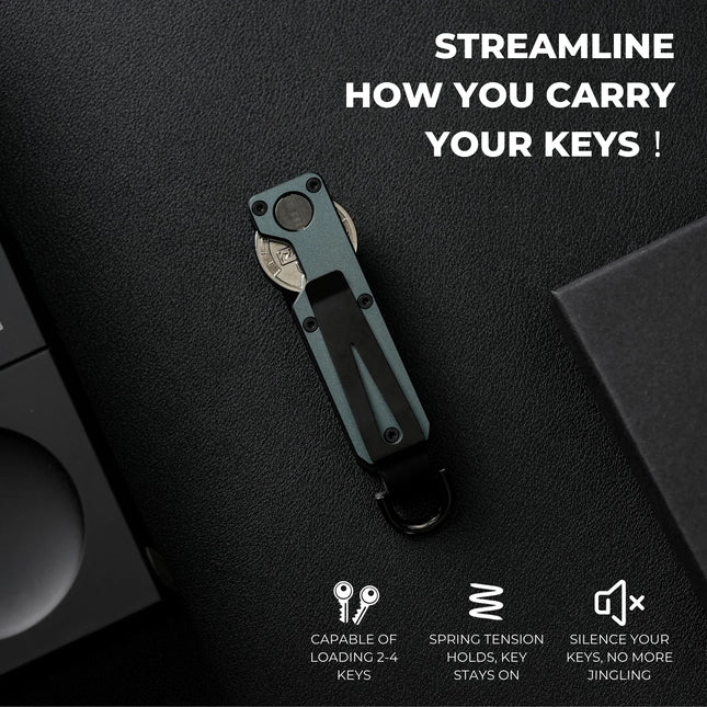 Aluminum Key Organizer 1-5 Keys Compact Aluminum Key Organizer - Minimalist design, ideal for everyday use and special occasions
