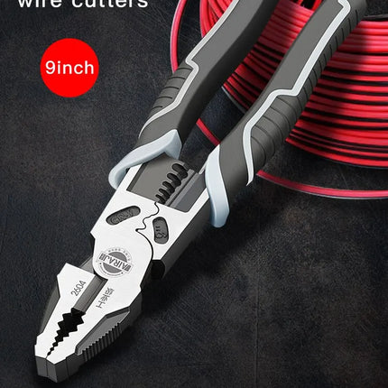 AIRAJ 7/8/9 Inch Wire Pliers Sharp Large Opening Stripping Pliers Industrial Grade Multifunctional Hardware Manual Tools
