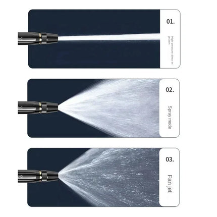High-Pressure Water Gun Household Car Wash Water Black Car Wash Nozzle Diamond Water Car Wash Gun Watering Pipe