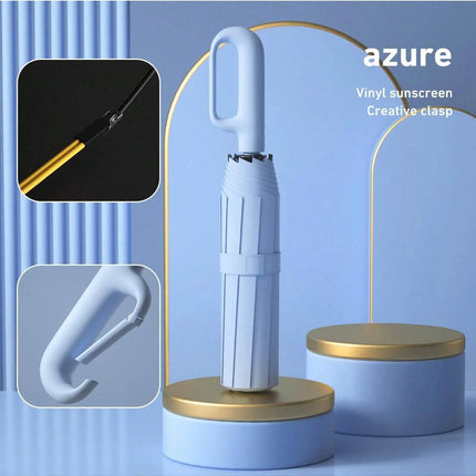 1 Handle Fully Automatic Folding Umbrella with Buckle, Easy to Carry Larger, Thicker and Sturdy. Suitable for Men and Women, Portable and Windproof, Double-Layer Windproof, Various Umbrella Bones, Snap or Rotating Handles, Va
