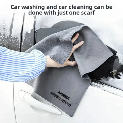 With the way to wash the car towel wiping cloth special absorbent car interior car chamois leather wipes do not lose hair double