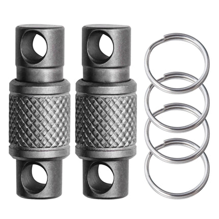 Titanium Alloy Keychain Outdoors EDC Tool Double Headed Quick Pull Buckle Removable Portable Mountaineering Buckle New Durable