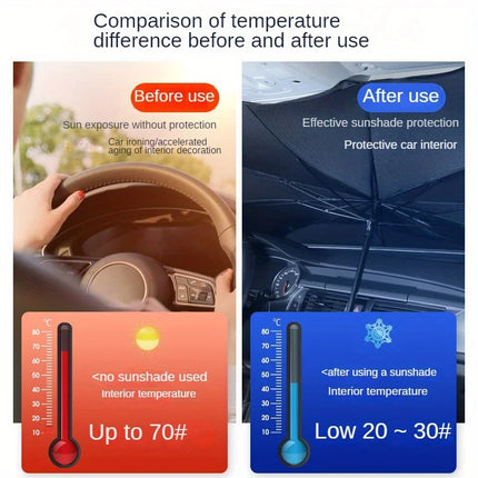 Car sunshade Car front windshield visor retractable easy to store portable sun protection heat insulation block