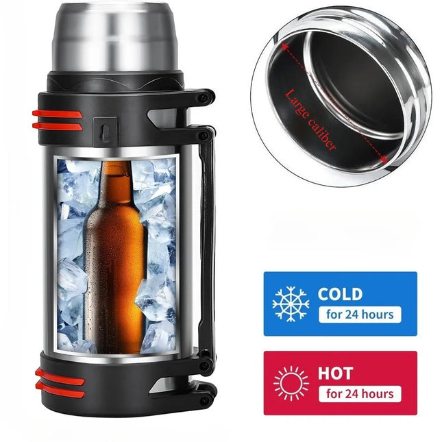 Large Capacity Flasks Water Bottle Stainless Steel Thermos Bottle VacuumInsulated Water Outdoor travel Bottle Cup Keeping Warm