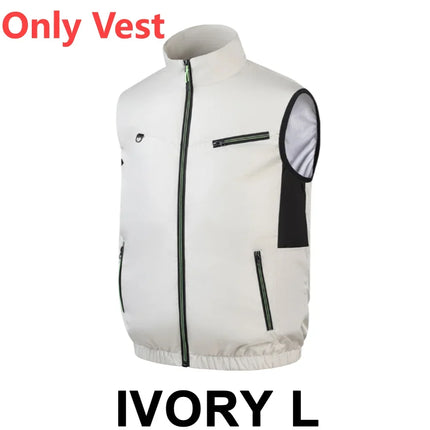Cooling Vest Ice Fan Vest 3 Gears USB Heat Resistant Air Conditioner Clothes Vest Breathable Wearable Cooling Fan Vest Camping