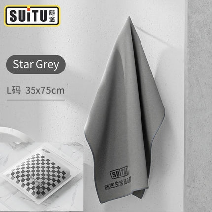 With the way to wash the car towel wiping cloth special absorbent car interior car chamois leather wipes do not lose hair double