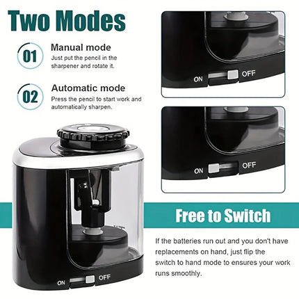 Electric Sharpener Desktop Automatic Pencil Sharpener Suitable To Pencils (6-8mm) for Students School Office Stationery