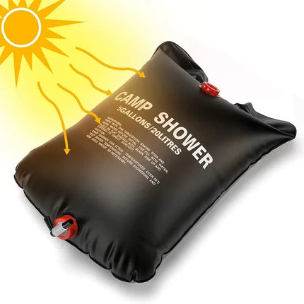 20/40L foldable water bag Camping Solar shower Bag Outdoor bathing Sun Compact Hot water shower bag Scrub pool accessories