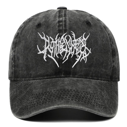 Trendy Embroidered Rock - style Baseball Cap with Unique Logo