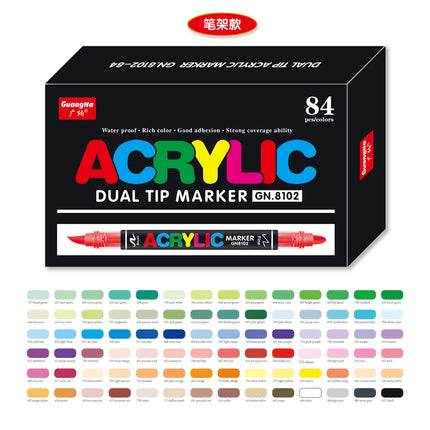 12/24/36/48/72/120 PCS GuangNa Acrylic Color Soft Head Markers Painted Graffiti Christmas Gfit Marker Set Festival Art Supply