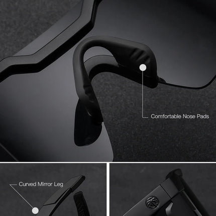 NEW High quality luxury Heat Wave brand sunglasses square Conjoined lens cycling Women men sun glasses UV400