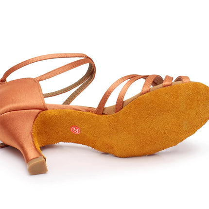 Woman Latin Dance Shoes Ladies Girls Ballroom Professional Dancing Shoes Sneaker 5/7cm Suede Soft Sole Jazz Salsa Practice Shoes