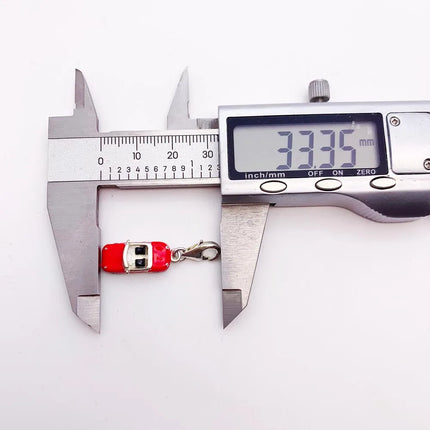 Red Enamel Sports Car Dangle Charm Pendant Autumn Brand New Sterling Silver 925 Trendy Gift