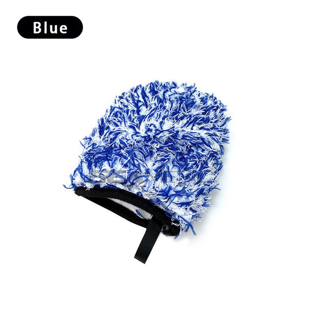 SEAMETAL Microfiber Car Washing Gloves Auto Wheel Hub Rim Cleaning Mitt Ultra-Soft Thickening Wash Glove for Car Detailing Care