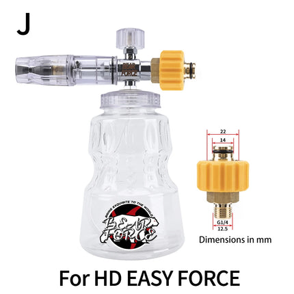 Pressure Washer Aluminum Foam Lance Foam Nozzle Car Wash Foam Maker for Karcher Elitech Bort AR Bosch Michelin Pressure Washer