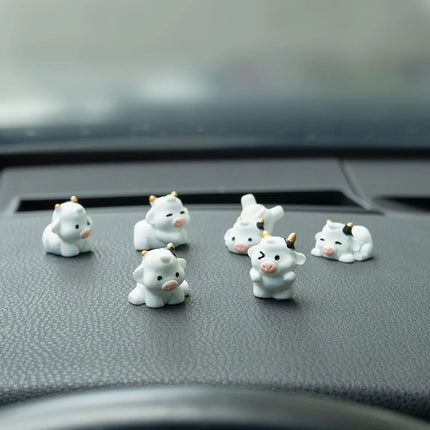 Cute Mini Animal Car Dashboard Accessories Fun Animal Car Rear view Mirror Decor Interior Ornaments Fairy Garden Home Car Gifts