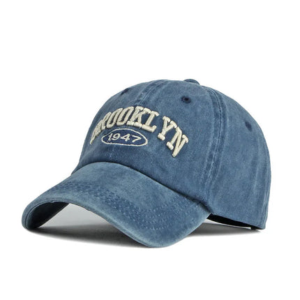 Brooklyn Alphabet Baseball Cap Men Women's Cowboy Baseball Cap Summer Cotton Hat Snapback Hip-Hop Hat Casual Gorra Hombre Visor