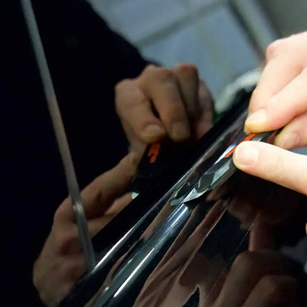 Glossy Black Vinyl Wrap Strip Tape Car Wrap Foil For Window Trim Door Protection Film 3/5/7/10 CM