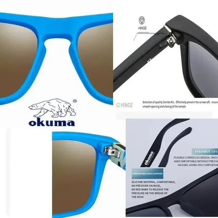 Okuma polarized sunglasses UV400 for men and women outdoor hunting, fishing, driving bicycles, sunglasses optional box