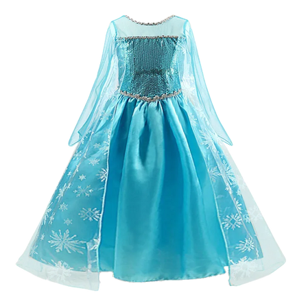 Girls Snow Queen Elsa Kids Costumes for Girl 2025 Carnival Party Prom Gown Robe-Playing Children Clothing Frozen Princess Dress