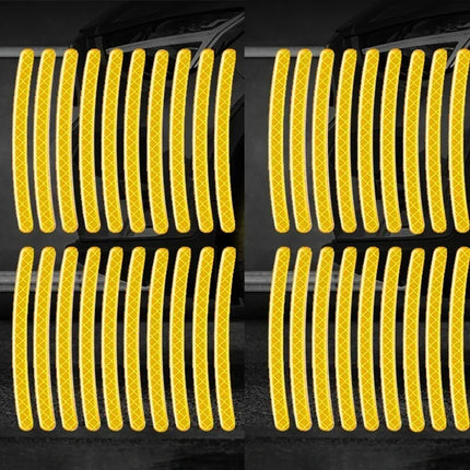 Car Wheel Hub Reflective Stripes Sticker Driving Safety Tire Decor Warning Sticker Warning Reflective Tape Car Accessories