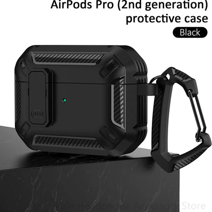 carbon fibre for Airpods Pro 2 Case With Switch headset Case Shockproof Cover For Men Case for Airpods Pro 1 2 Airpod 3 Case