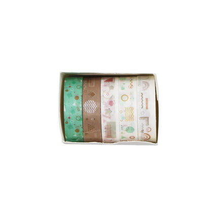 5 PCS Kawaii Washi Tapes Set Scrapbooking Stickers Supplies Japanese Cute korean stationery Journaling Aesthetic Masking tape