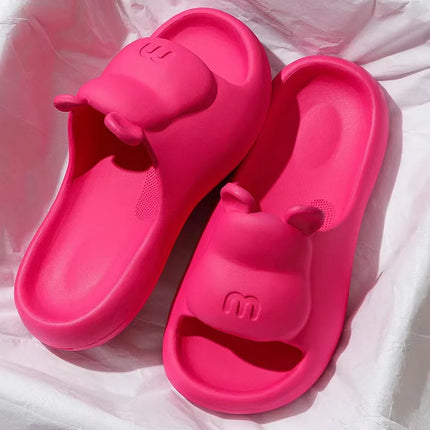 2025 Fashion Women Slippers Summer Flat Sandals Lightweight EVA Home Bathroom Slippers Massage Couples Indoor Slides Shower Shoe