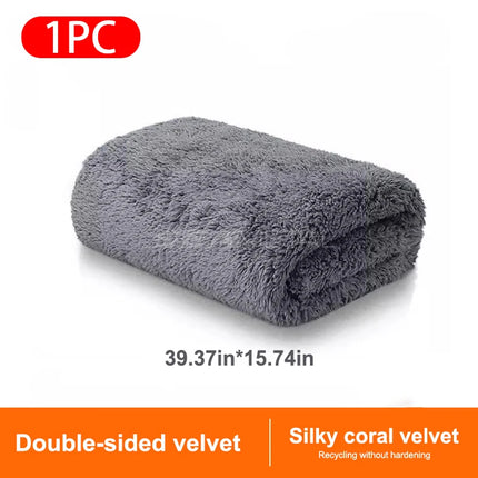 SEAMETAL Microfiber Towel Super Absorbency Car Cleaning Cloth No Hemming Microfiber Auto Towel 40X40/100CM Car Wash Accessories