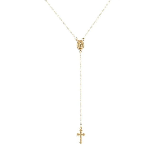2024 New Fashion Vintage Christian Cross Bohemia Religious Rosary Pendant Necklace for Women Charm Fashion Jewelry Gifts