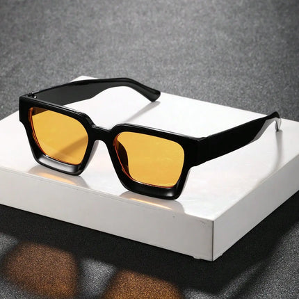 1/2 PC S Classic Fashion Square Plastic Frame Women Sunglasses For Men Daily Life Shades Eyewear Accessories.