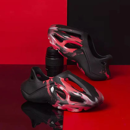 summer Home Slippers Non-Slip shoes man Beach Cloud Sandals House Flip Flops Leaf Platform Thick Bottom Soft Female Ladies 2025