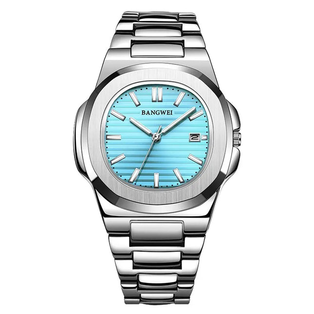 2024 New Luxury Men Quartz Watches 30M Waterproof Automatic Date Watch Man Stainless Steel Sport Chronograph Watch for Men Clock