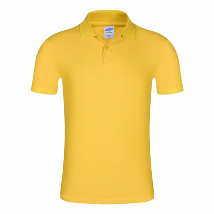 Men's Summer Solid Color Lapel Short-sleeved Casual Daily Outdoor Polo Shirt Fashion Button Top 13 colors