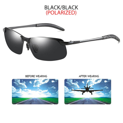 Fashion Half Frame Photochromic Sunglasses Men Women Classic Chamelon Polarized Sun Glasses Male Vintage Fishing Driving Shades