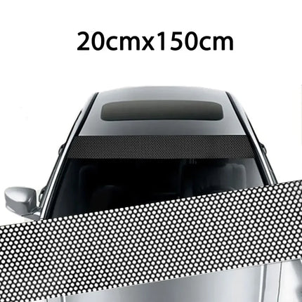 Car Sunshade Stickers Fly Eye One Way Vision Mesh Film Auto Front Windshield 3D Design Vinyl Film Decals Cars Decorative Sticker