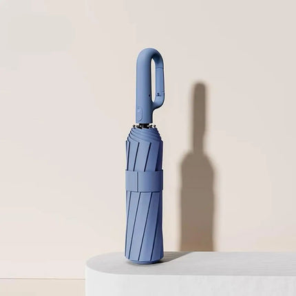 1 Handle Fully Automatic Folding Umbrella with Buckle, Easy to Carry Larger, Thicker and Sturdy. Suitable for Men and Women, Portable and Windproof, Double-Layer Windproof, Various Umbrella Bones, Snap or Rotating Handles, Va