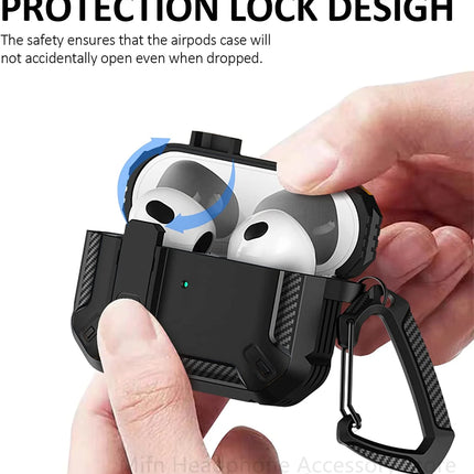 carbon fibre for Airpods Pro 2 Case With Switch headset Case Shockproof Cover For Men Case for Airpods Pro 1 2 Airpod 3 Case