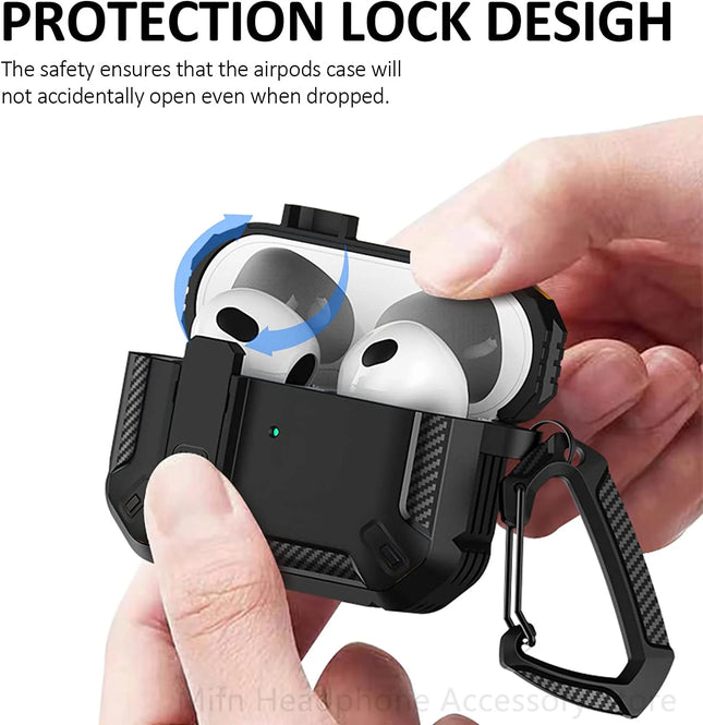 carbon fibre for Airpods Pro 2 Case With Switch headset Case Shockproof Cover For Men Case for Airpods Pro 1 2 Airpod 3 Case
