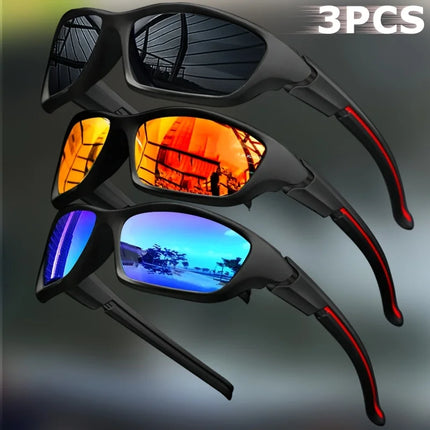 2/3PCS New Polarized Sunglasses for Men Outdoor Fashion Sports Fishing Cycling Eye Protection Sun Glasses Luxury Design Uv400
