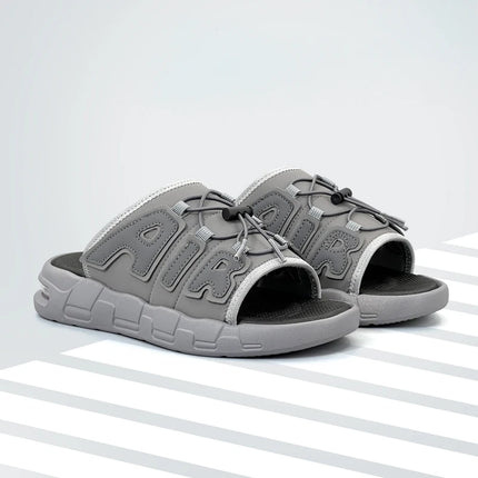 Men's Sport Slippers Summer Sandals Thick Sole Beach Flip-flops Flats Outdoor Breathable Sneaker Size 40-49 Big Fat